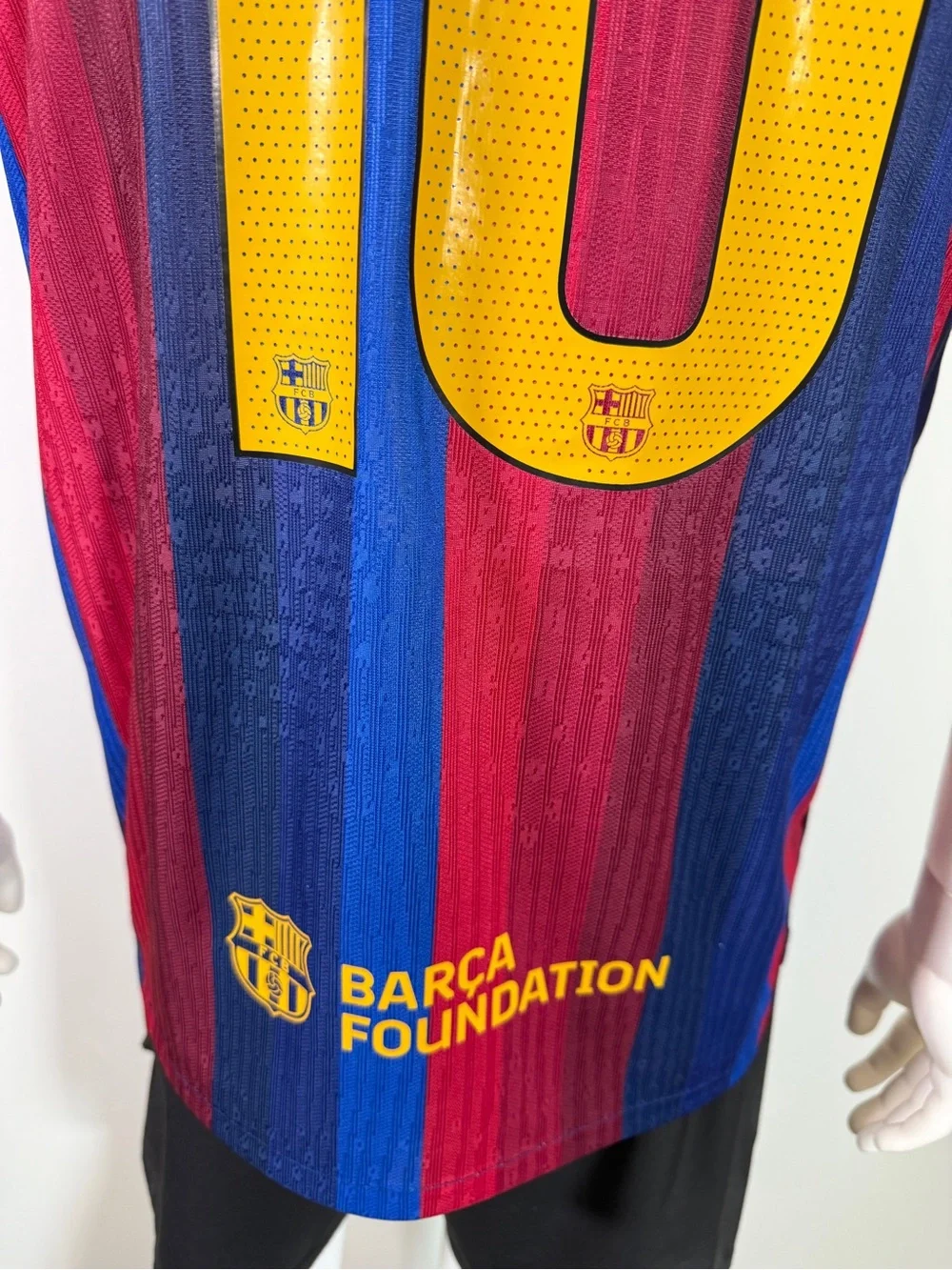 Nike Men's FC Barcelona Striped Jersey - Blue, Red & Yellow